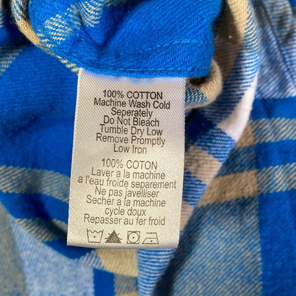 Legendary Whitetails Shirt Mens Large Blue Plaid Buck Camp Flannel Corduroy - Picture 11 of 12